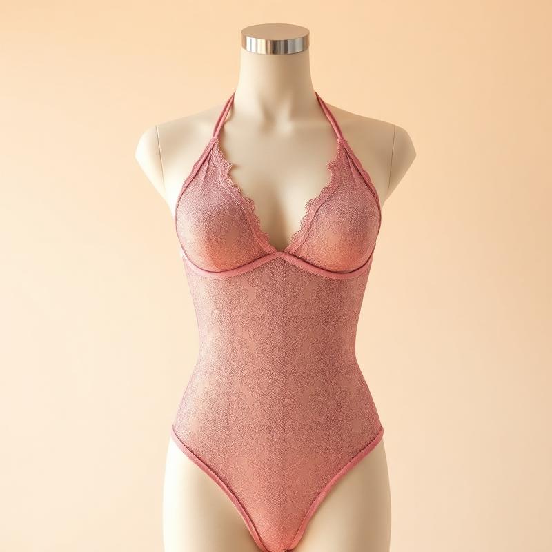 Avidlove Deep V Halter Teddy